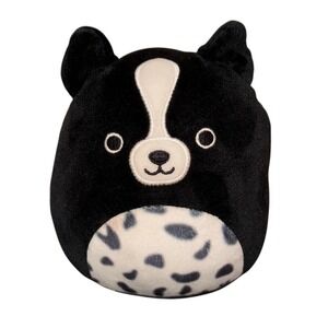 Squishmallows Monty‎ Black White Botder Collie Dog Plush Stuffed Animal